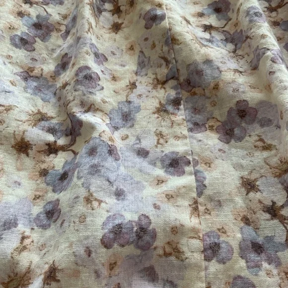 H&M Lin Melange Womens XS Multi-Color Floral Ballerina Length Skirt - Picture 9 of 9